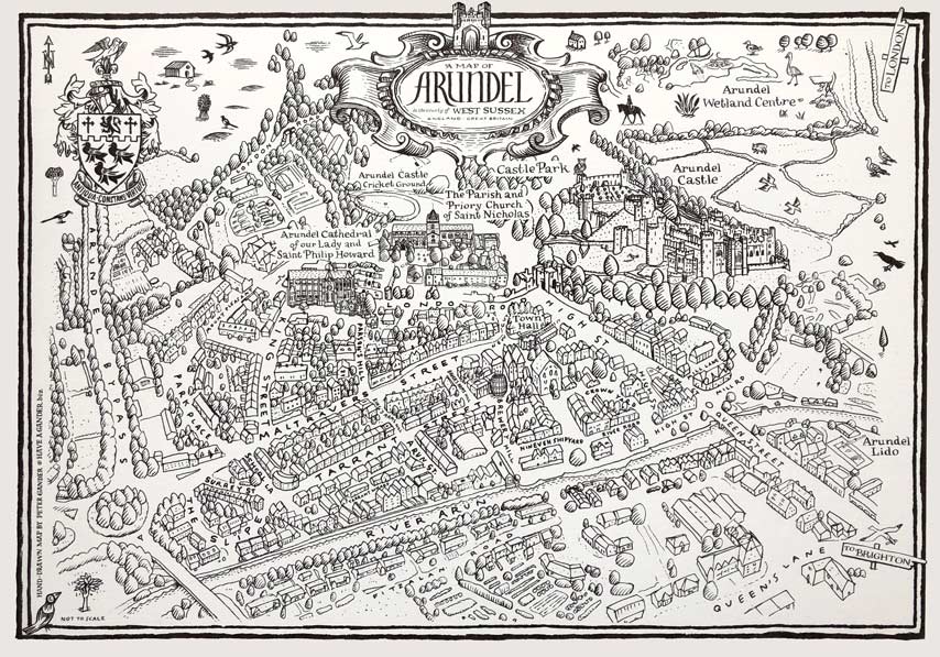 Arundel Illustrated Map