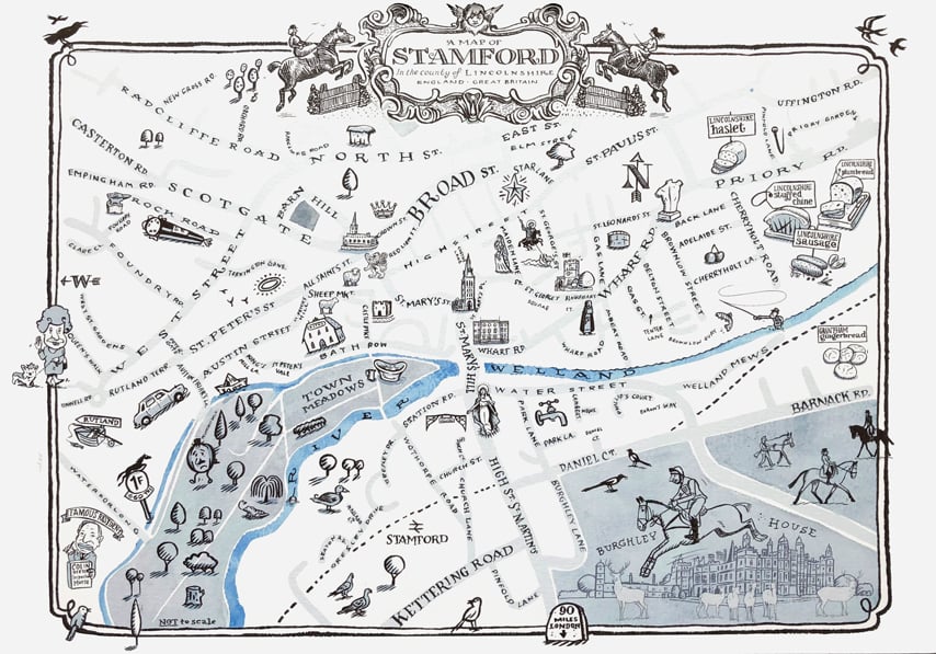 Stamford Illustrated Map