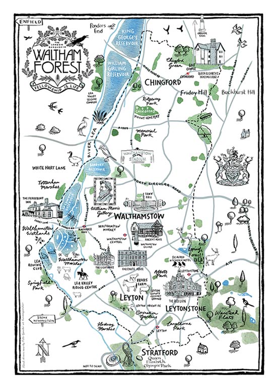 Waltham Forest Illustrated Map