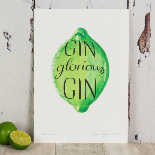 Personalised ‘Gin Glorious Gin’ Print