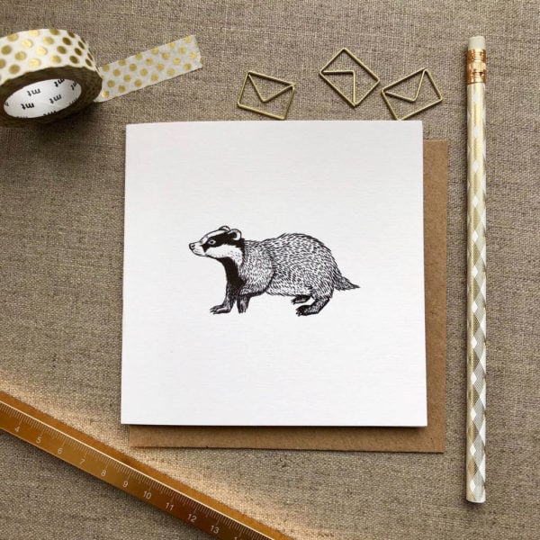 Badger Greetings Card