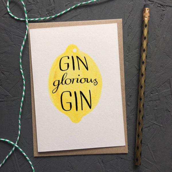 Gin Glorious Gin Greetings Card