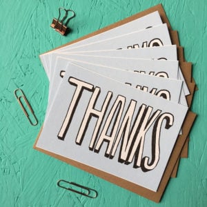 Thank You Cards Pack Of Six